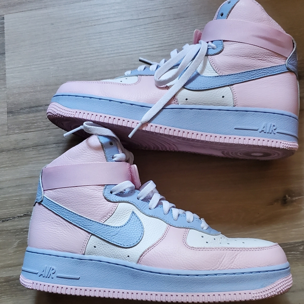 Nike Air Force 1 High pink and blue men's 9